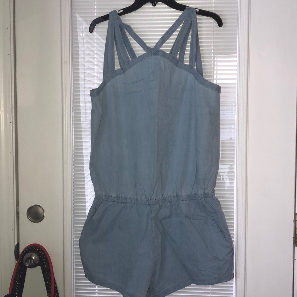 Chambray Romper